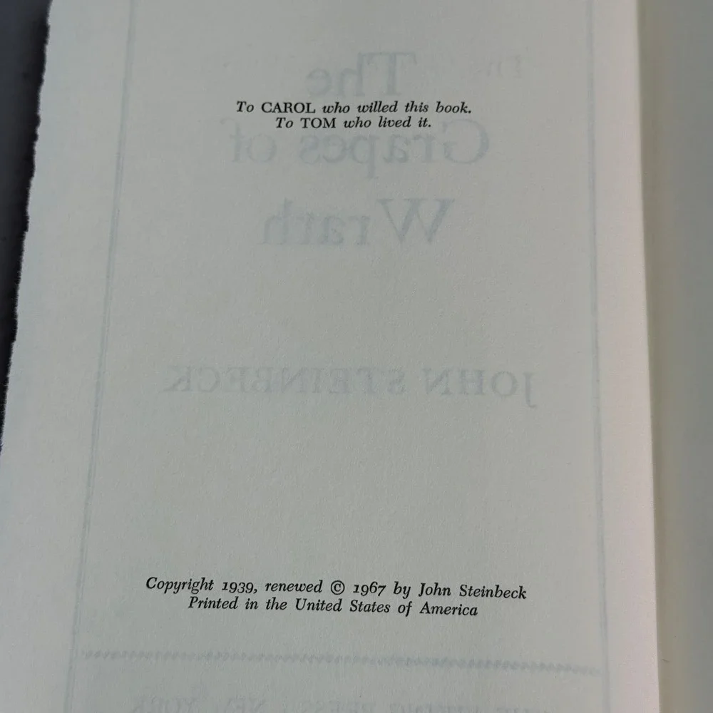Vintage John Steinbeck Hardcover Set of 2 Books Uniform 1970s Book Club Editions